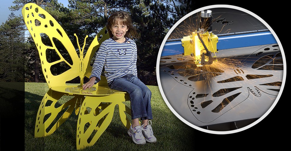 Butterfly Chair made with PlasmaCAM CNC Plasma Cutting System