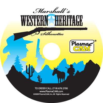 Art-Disc-PlasmaCAM-Western-Heritage-Cowboy-Horse-Arizona-Cactus