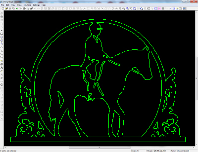DesignEdge-Software-Horse-Rider-Plasma-Torch-Art-Silhouette