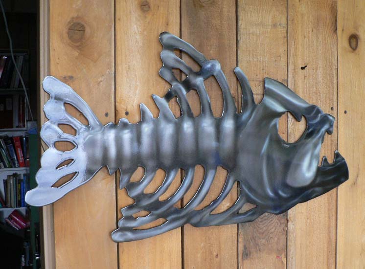 Flounder Metal Wall Art – Plasma Cut Fish Sculpture, Saltwater Taxidermy Alternative, Handmade Home Decor